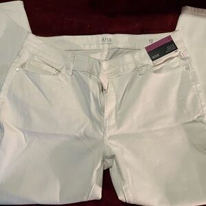 White Ana Mid-Rise Ankle Jeggings